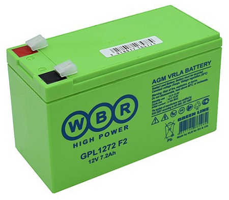 Батарея для UPS 7.2Ah WBR GPL1272 F2