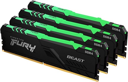 Оперативная память 128Gb Kit Kingston Fury Beast RGB KF436C18BBAK4/128