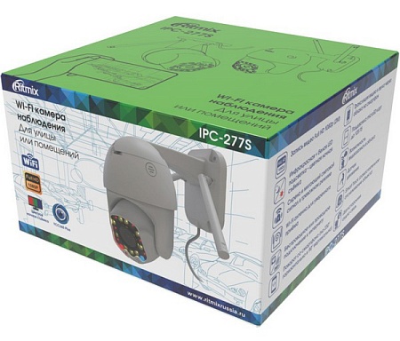 Wi-Fi видеокамера Ritmix IPC-277S Белый