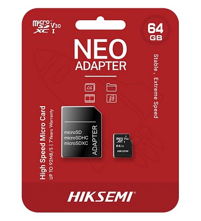 Карта памяти microSDXC 64GB Hiksemi NEO HS-TF-C1/64G