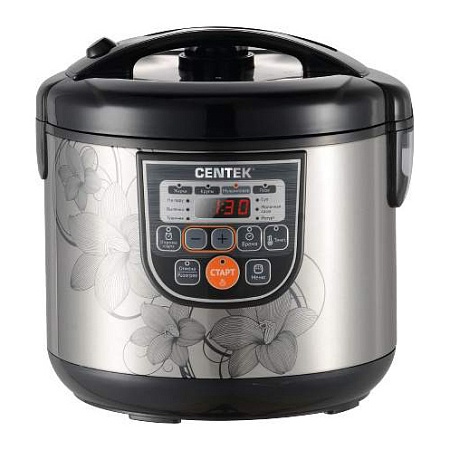 Мультиварка Centek CT-1498 Ceramic чёрный/сталь