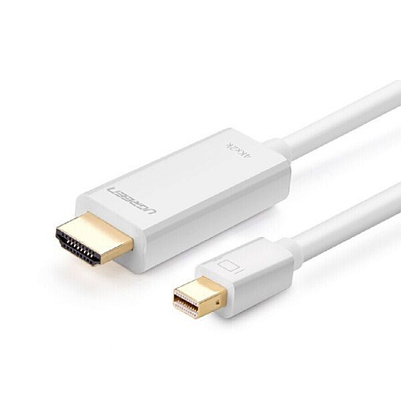 Кабель UGREEN MD101 Mini DP Male to HDMI Cable 2m (White)