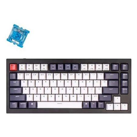 Клавиатура Keychron Q1-M2 Black Knob Blue Switch RGB Hot-Swap Gateron G pro
