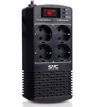Стабилизатор SVC AVR-1000-L Чёрный