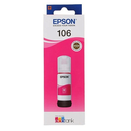 Контейнер с чернилами Epson C13T00R340 106 EcoTank Magenta 70 ml