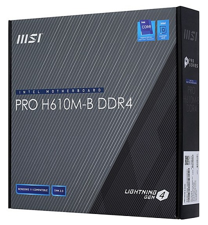 Материнская плата MSI PRO H610M-B DDR4