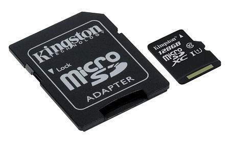 Карта памяти MicroSD 128GB Kingston SDC10G2/128GB