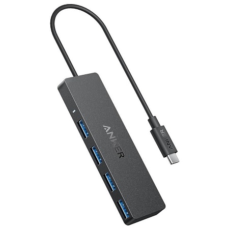Концентратор Anker USB-C Data Hub (4-in-1, 5Gbps) (A8309G11) Черный