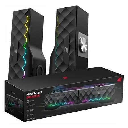 Акустическая система 2E PCS232 RGB Black