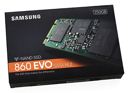 SSD накопитель 250 GB Samsung 860 EVO MZ-N6E250BW