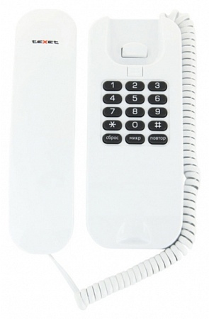 Телефон проводной Texet TX-215 Белый