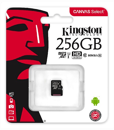 Карта памяти MicroSD 256GB Kingston SDCS/256GB