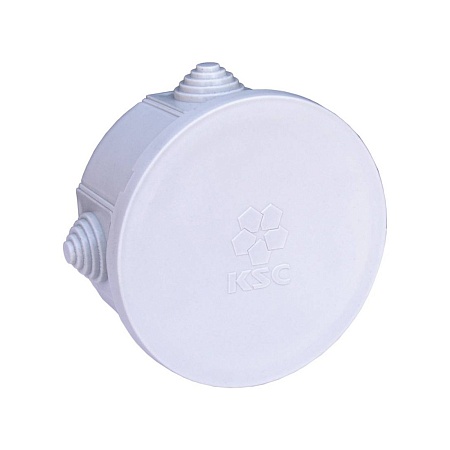 Коробка распаячная KSC 11-301, d85 h40 для открытого монтажа IP55