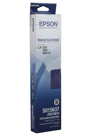 Риббон-картридж Epson RIBBON LX-350/LX300 EU C13S015637