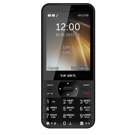 Мобильный телефон Texet TM-423 черный