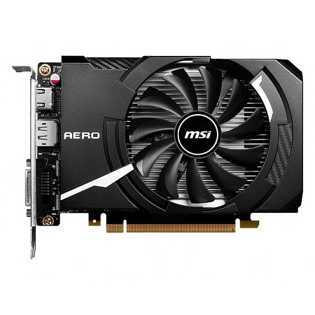 Видеокарта MSI GeForce GTX1630, 4GB GDDR6 64bit DVI HDMI DP GTX 1630 AERO ITX 4G OC