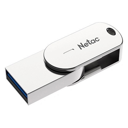 USB Флеш 32GB 3.2 Netac U785C OTG NT03U785C-032G-32PN серебристый