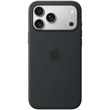 iPhone 17 Pro Max Silicone Case with MagSafe - Black Model A3560