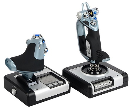 Контроллер для игровых симуляторов Logitech G X52 Space/Flight H.O.T.A.S.