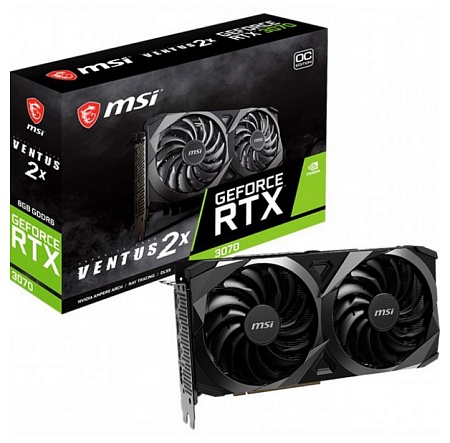Видеокарта 8Gb MSI RTX 3070 VENTUS 2X 8G LHR