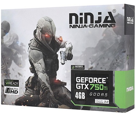 Видеокарта 4 GB Sinotex Ninja GTX 750Ti NH75TI045F