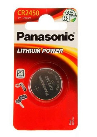 Батарейка литиевая дисковая Panasonic Power Cells CR2450/B1