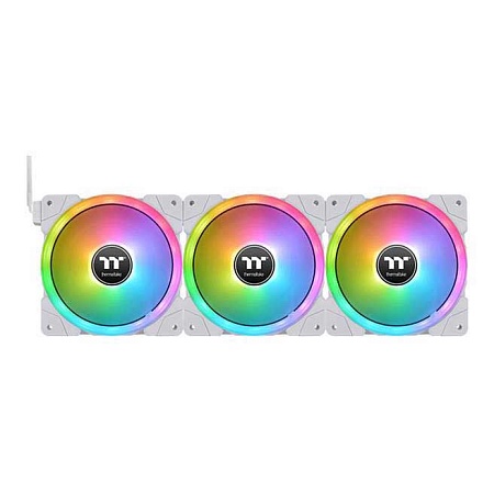 Кулер для корпуса Thermaltake SWAFAN EX12 RGB PC Cooling Fan White (3-Fan Pack) Кулер для корпуса Thermaltake SWAFAN EX12 RGB PC Cooling Fan White (3-Fan Pack)