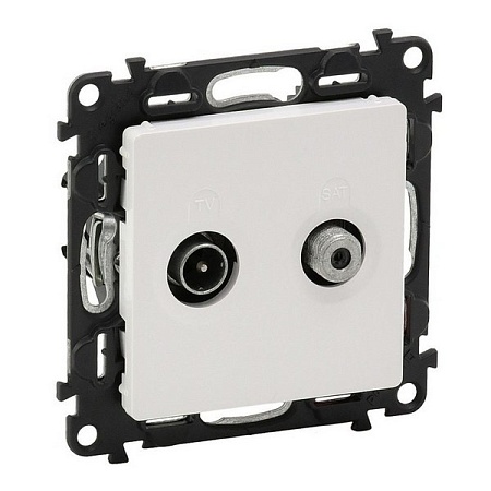 Розетка Legrand 753458 VLN-l БЕЛ TV-SAT звезда 2к