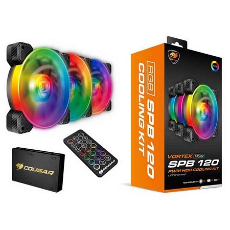 Кулер для корпуса Cougar VORTEX SPB RGB COOLING KIT - 3 в1