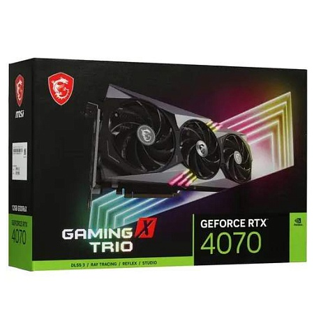 Видеокарта 12Gb MSI RTX 4070 GAMING TRIO
