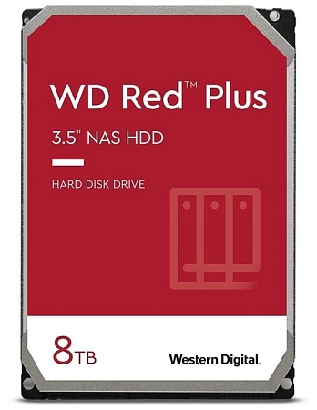 Жесткий диск для NAS систем 8Tb Western Digital RED Plus WD80EFBX