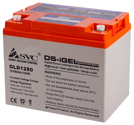 Батарея SVC GLD1280 12В 80 Ач