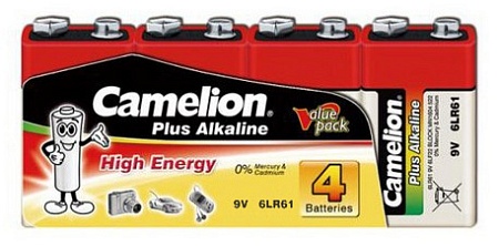 Батарейка CAMELION Plus Alkaline 6LR61-SP4