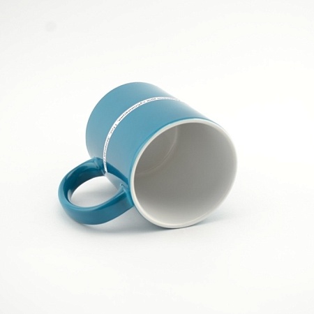 Кружка полуглянцевая MT-B006P Хамелеон для сублимации, 11oz, Зеленая (48)