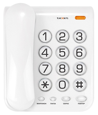 Телефон проводной Texet TX-262 Серый