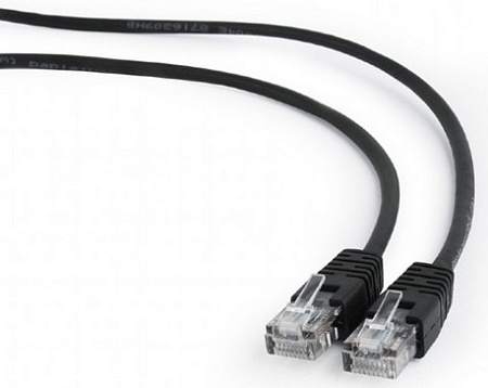 Патч корд UTP 5e-Cat 2 m Cablexpert PP12-2M/BK черный