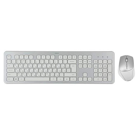 Клавиатура + мышь Hama KMW-700 R1182676 Silver-white