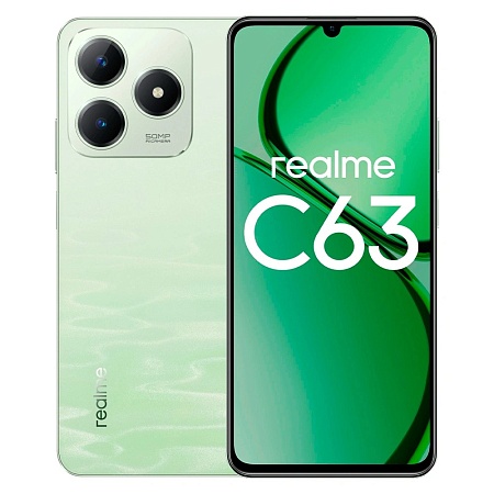 Смартфон REALME RMX3939 C63 6 + 128 ГБ EUCIS Зеленый