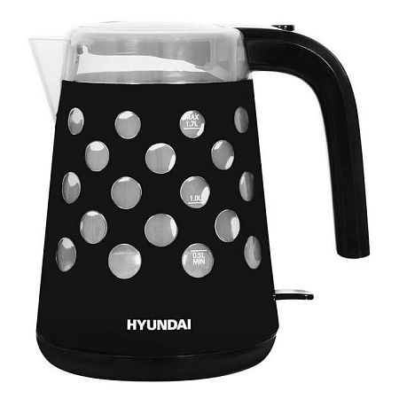 Чайник Hyundai HYK-G2012 черный/прозрачный