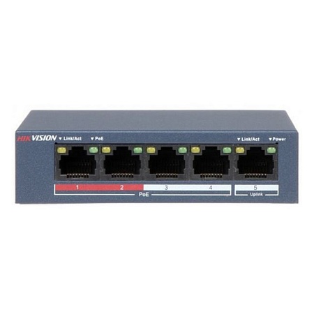 Коммутатор PoE Hikvision DS-3E0105P-E/M