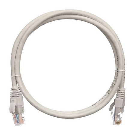Патч-корд NETLAN U/UTP 4 пары, Кат.5е (Класс D), 100МГц, 2хRJ45/8P8C, T568B, заливной, многожильный, BC (чистая медь), PVC нг(B), белый, 5м, уп-ка 10шт. ec-pc4ud55b-bc-pvc-050-wt
