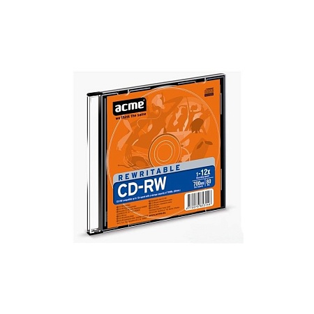Диск CD-RW Acme 80MIN 700MB 52X слим