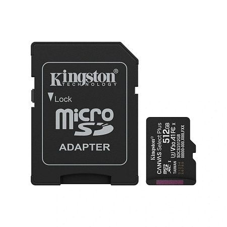 Карта памяти MicroSD 512GB Class 10 UHS-I Kingston SDCS3/512GB
