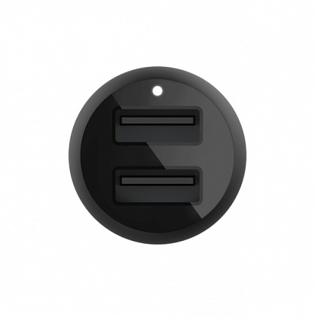 Автомобильное ЗУ Belkin Car Charger 24W Dual USB-A, USB-A - Lightning, 1m, black