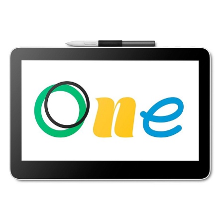 Графический планшет Wacom One 13 Touch pen display DTH134W0B Чёрный