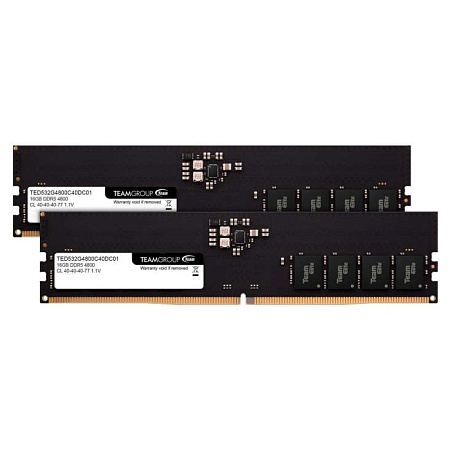 Оперативная память 32GB Kit Team Group ELITE TED532G4800C40DC-S01