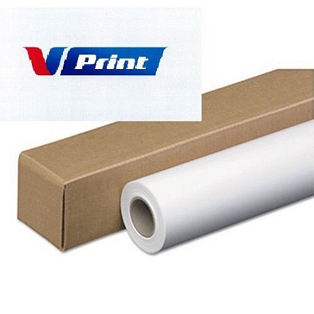 SGV115-24*30 Бумага рулонная VPRINT Self-Adhesive самоклеящаяся глянцевая 24" (610мм*30м*50мм) 115 г/м2 (4)