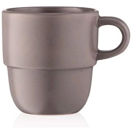 Чашка Ardesto Trento 390мл  керамика серый