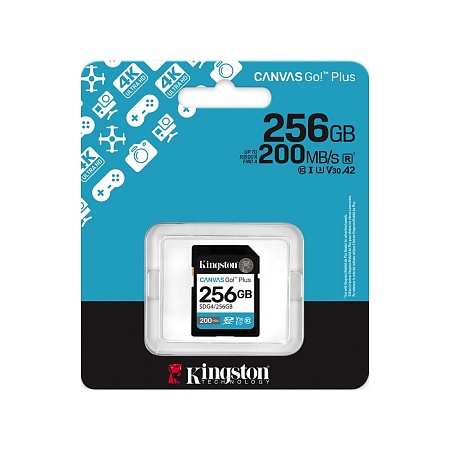 Карта памяти SD 256GB Class 10 U3 Kingston SDG4/256GB
