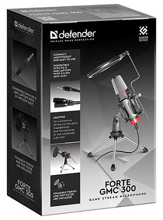 Микрофон Defender Pitch GMC 300 black-red